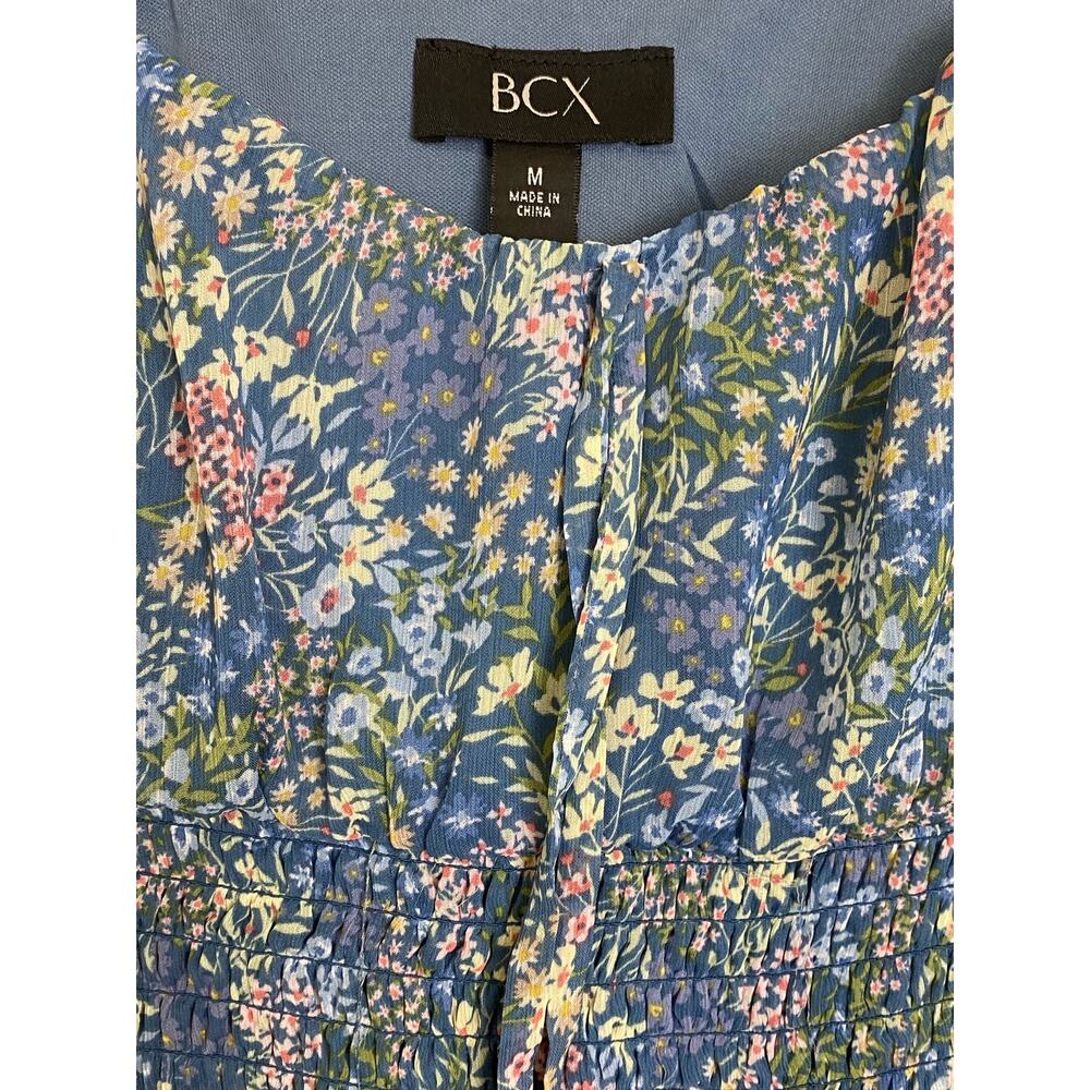 BCX Juniors' Smocked-Waist Peasant Dress Size Medium - Picture 4 of 8